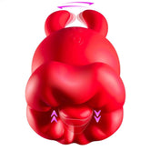 Vibrador de lengua Big Mouth 2 en 1 para clítoris con 10 modos de vibración para lamer la lengua